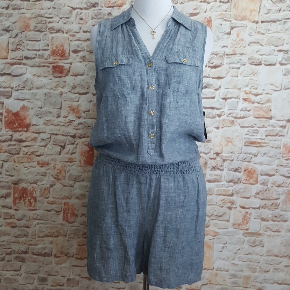 New INC Linen Romper